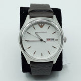 Buy Shop Emporio Armani Dress Quartz White Dial Brown Leather Strap Watch For Men - AR1999 USA Online