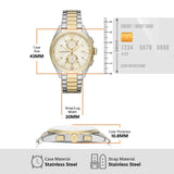 Buy Shop Emporio Armani Elegant Chronograph Cream Dial Two Tone Steel Strap Watch for Men - AR11605 USA Online