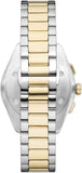 Buy Shop Emporio Armani Elegant Chronograph Cream Dial Two Tone Steel Strap Watch for Men - AR11605 USA Online