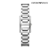 Buy Shop Emporio Armani Empire Mother of Pearl Dial Silver Steel Strap Watch For Women - AR11625 USA Online