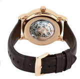 Buy Shop Emporio Armani Epoca White Skeletal Dial Black Leather Strap Watch For Men - AR2073 USA Online