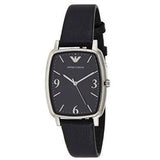 Buy Shop Emporio Armani Epsilon Quartz Black Dial Black Leather Strap Watch For Men - AR2490 USA Online
