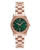 Buy Shop Emporio Armani Federica Analog Green Dial Rose Gold Steel Strap Watch for Women - AR11639 USA Online