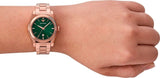 Buy Shop Emporio Armani Federica Analog Green Dial Rose Gold Steel Strap Watch for Women - AR11639 USA Online