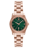 Buy Shop Emporio Armani Federica Analog Green Dial Rose Gold Steel Strap Watch for Women - AR11639 USA Online