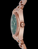 Buy Shop Emporio Armani Federica Analog Green Dial Rose Gold Steel Strap Watch for Women - AR11639 USA Online