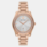 Buy Shop Emporio Armani Federica Analog Mother of Pearl Dial Rose Gold Steel Strap Watch for Women - AR11558 USA Online