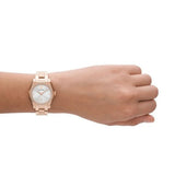Buy Shop Emporio Armani Federica Analog Mother of Pearl Dial Rose Gold Steel Strap Watch for Women - AR11558 USA Online