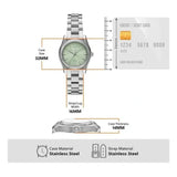 Buy Shop Emporio Armani Federica Mint Green Dial Silver Steel Strap Watch for Women - AR11656 USA Online