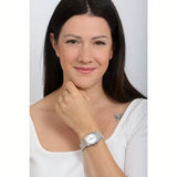 Buy Shop Emporio Armani Federica Mother of Pearl Dial Silver Steel Strap Watch For Women - AR11557 USA Online