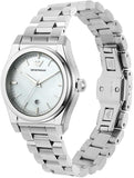 Buy Shop Emporio Armani Federica Mother of Pearl Dial Silver Steel Strap Watch For Women - AR11557 USA Online