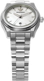 Buy Shop Emporio Armani Federica Mother of Pearl Dial Silver Steel Strap Watch For Women - AR11557 USA Online
