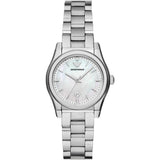 Buy Shop Emporio Armani Federica Mother of Pearl Dial Silver Steel Strap Watch For Women - AR11557 USA Online