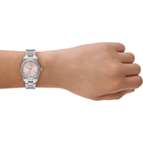 Buy Shop Emporio Armani Federica Pink Dial Silver Steel Strap Watch for Women - AR11658 USA Online