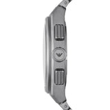 Buy Shop Emporio Armani Federico Chronograph Black Dial Silver Steel Strap Watch For Men - AR11560 USA Online
