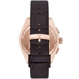 Buy Shop Emporio Armani Federico Chronograph Blue Dial Brown Leather Strap Watch For Men - AR11563 USA Online