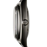 Buy Shop Emporio Armani Franco Black Dial Black Leather Strap Watch For Men - AR0368 USA Online