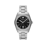 Buy Shop Emporio Armani Frederico Analog Black Dial Silver Steel Strap Watch for Men - AR11622 USA Online