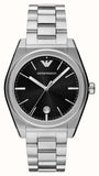 Buy Shop Emporio Armani Frederico Analog Black Dial Silver Steel Strap Watch for Men - AR11622 USA Online