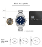 Buy Shop Emporio Armani Frederico Analog Blue Dial Silver Steel Strap Watch for Men - AR11620 USA Online