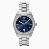 Buy Shop Emporio Armani Frederico Analog Blue Dial Silver Steel Strap Watch for Men - AR11620 USA Online