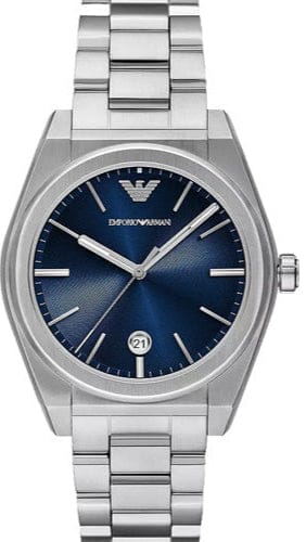 Buy Shop Emporio Armani Frederico Analog Blue Dial Silver Steel Strap Watch for Men - AR11620 USA Online