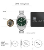 Buy Shop Emporio Armani Frederico Analog Green Dial Silver Steel Strap Watch for Men - AR11621 USA Online