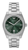 Buy Shop Emporio Armani Frederico Analog Green Dial Silver Steel Strap Watch for Men - AR11621 USA Online