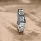 Buy Shop Emporio Armani Genni Analog Mother of Pearl Dial Silver Steel Strap Watch for Women - AR11662 USA Online