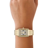 Buy Shop Emporio Armani Genni Crystals Gold Dial Gold Steel Strap Watch for Women - AR11663 USA Online