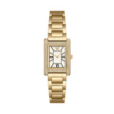 Buy Shop Emporio Armani Genni Crystals Mother of Pearl Dial Gold Steel Strap Watch for Women - AR11659 USA Online