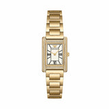 Buy Shop Emporio Armani Genni Crystals Mother of Pearl Dial Gold Steel Strap Watch for Women - AR11659 USA Online