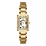 Buy Shop Emporio Armani Genni Crystals Mother of Pearl Dial Gold Steel Strap Watch for Women - AR11659 USA Online