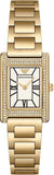 Buy Shop Emporio Armani Genni Crystals Mother of Pearl Dial Gold Steel Strap Watch for Women - AR11659 USA Online