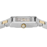Buy Shop Emporio Armani Genni Crystals Silver Dial Two Tone Steel Strap Watch for Women - AR11704 USA Online