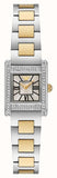 Buy Shop Emporio Armani Genni Crystals Silver Dial Two Tone Steel Strap Watch for Women - AR11704 USA Online