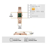 Buy Shop Emporio Armani Genni Green Dial Rose Gold Steel Strap Watch for Women - AR11641 USA Online