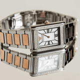 Buy Shop Emporio Armani Genni Mother of Pearl Dial Two Tone Steel Strap Watch for Women - AR11626 USA Online