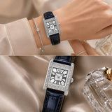 Buy Shop Emporio Armani Genni White Dial Blue Leather Strap Watch for Women - AR11718 USA Online