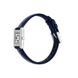 Buy Shop Emporio Armani Genni White Dial Blue Leather Strap Watch for Women - AR11718 USA Online