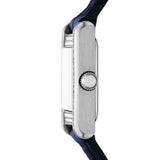 Buy Shop Emporio Armani Genni White Dial Blue Leather Strap Watch for Women - AR11718 USA Online