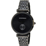 Buy Shop Emporio Armani Gianni T Bar Analog Black Dial Black Steel Strap Watch For Men - AR11299 USA Online