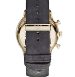 Buy Shop Emporio Armani Gianni Beige Dial Grey Leather Strap Watch For Men - AR0386 USA Online
