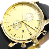 Buy Shop Emporio Armani Gianni Beige Dial Grey Leather Strap Watch For Men - AR0386 USA Online
