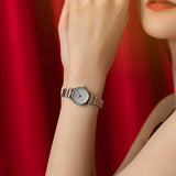 Buy Shop Emporio Armani Gianni Blue Dial Silver Steel Strap Watch For Women - AR1961 USA Online