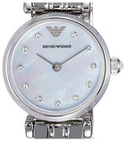 Buy Shop Emporio Armani Gianni Blue Dial Silver Steel Strap Watch For Women - AR1961 USA Online