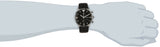 Buy Shop Emporio Armani Gianni Chronograph Black Dial Black Leather Strap Watch For Men - AR0397 USA Online