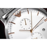 Buy Shop Emporio Armani Chonograph SIlver Dial Silver Steel Strap Watch For Men - AR1933 USA Online