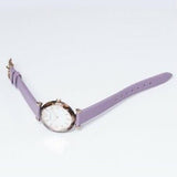 Buy Shop Emporio Armani Gianni Mother of Pearl Dial Purple Leather Strap Watch For Women - AR11003 USA Online