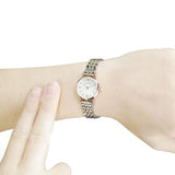 Buy Shop Emporio Armani Gianni Mother of Pearl Dial Two Tone Steel Strap Watch For Women - AR1764 USA Online